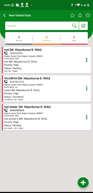 Customer relationship management